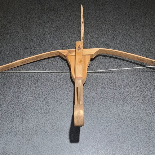 Handmade Wooden Children's Crossbow 45cm with Arrow like new