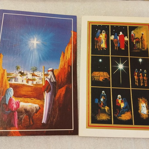 Christmas cards new, pack of 5 with envelopes