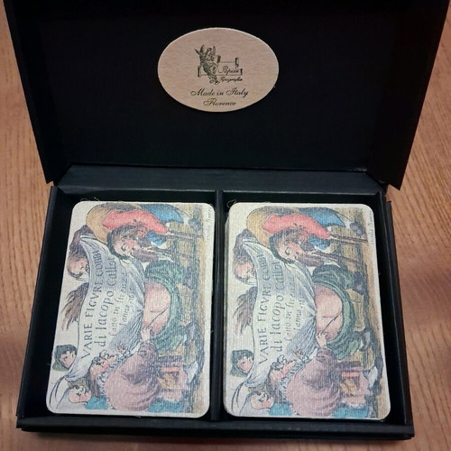 Double deck Papier Arti e Mestieri new, Varie Figure Gobbi di Jacopo Callot