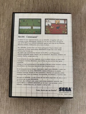 Secret Command Sega Master System game, complete