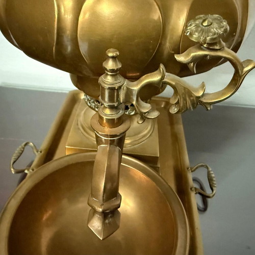 Antique Russian brass samovar 1870 used