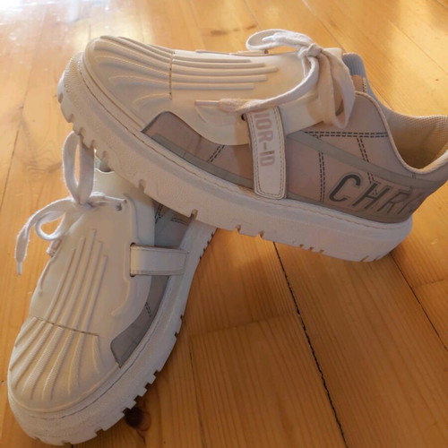 Sneakers Cristian Dior γυναικεία σαν καινούργια, άσπρα και γκρι, νούμερο 40-41