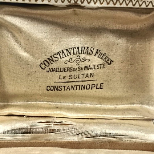 Constantaras Frères Antique Jewelry Box used, Ottoman period, Constantinople