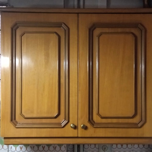 Kitchen cabinet with wooden doors used, 88x78x34 cm