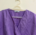 Anel lilac set with wrap crop top and shorts, small, like new