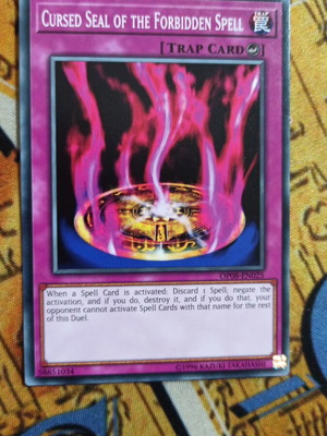 Cursed Seal Of The Forbidden Spell κάρτα Yu-Gi-Oh! σαν καινούργιο
