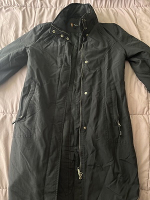 Inox black long coat like new