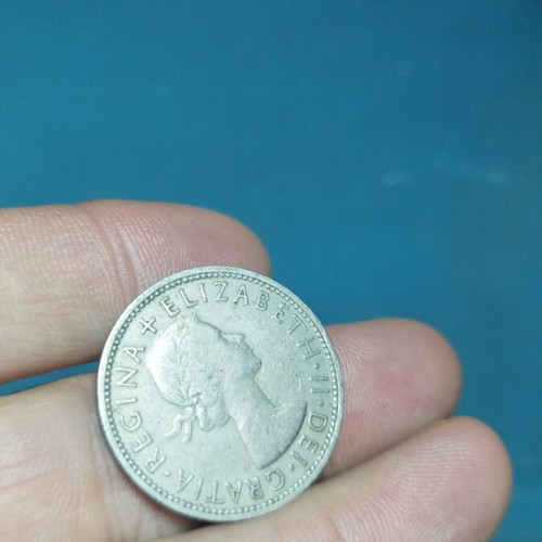 Νόμισμα Two Shillings μεταχειρισμένο, έμβλημα Ηνωμένου Βασιλείου 1962