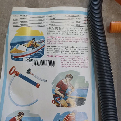 Manual liquid pump new, length 64 cm