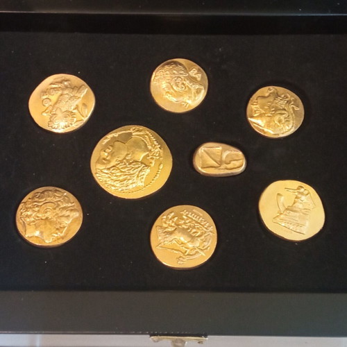 Ancient Gold Coins Collection new, 999° silver with 24k gold plating