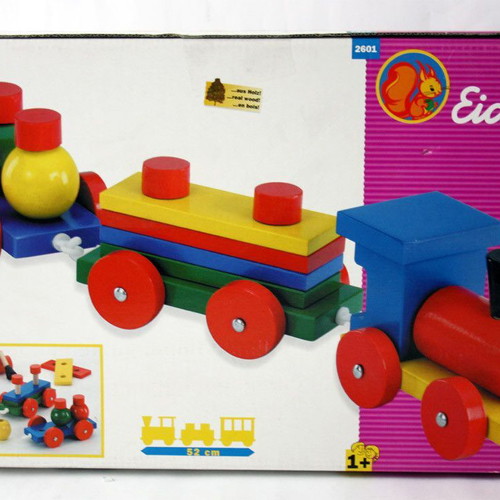 Eichhorn wooden train 52cm with wagons and removable parts new