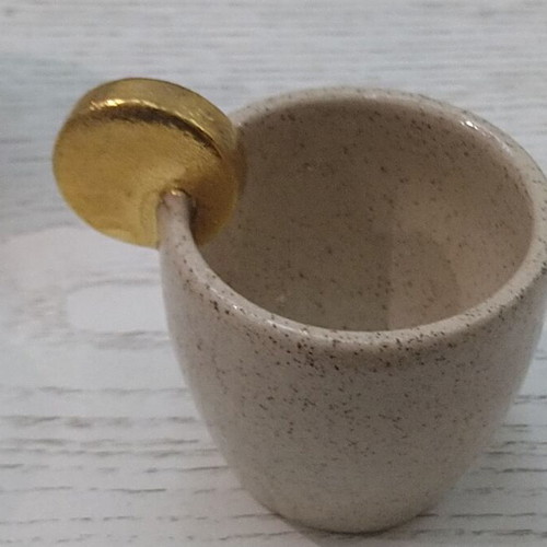 Ypsilotera handmade pitcher and cup set by Theodorou