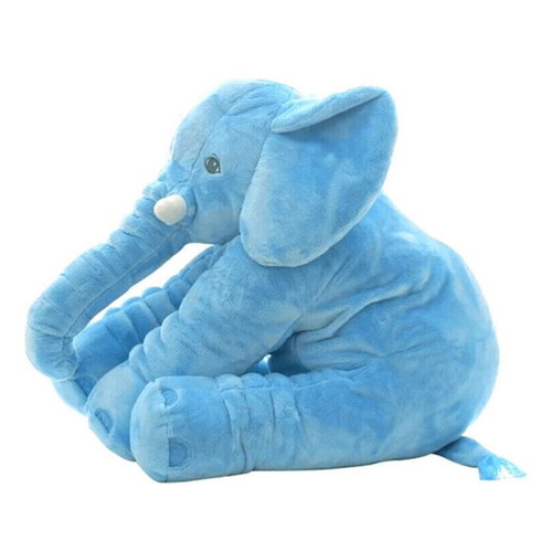 Blue plush elephant used