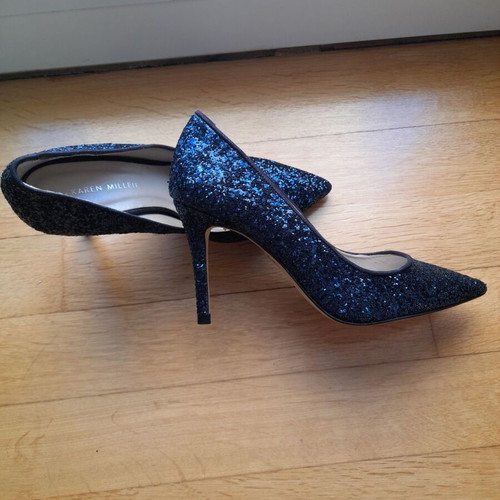 Karen Millen pumps blue 9 cm heel new