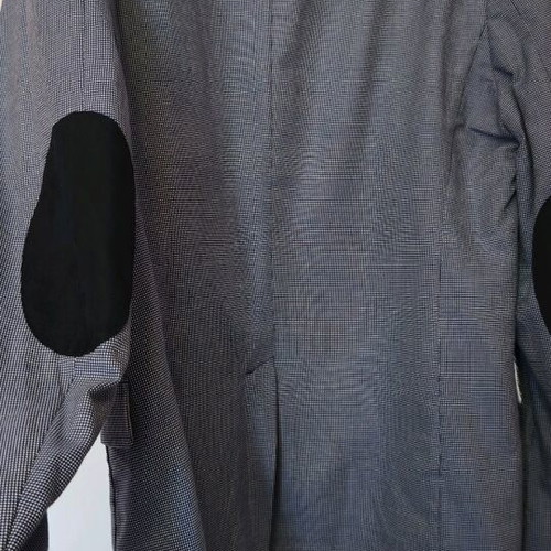 H&M men's jacket like new, blue and white checkered, size 50