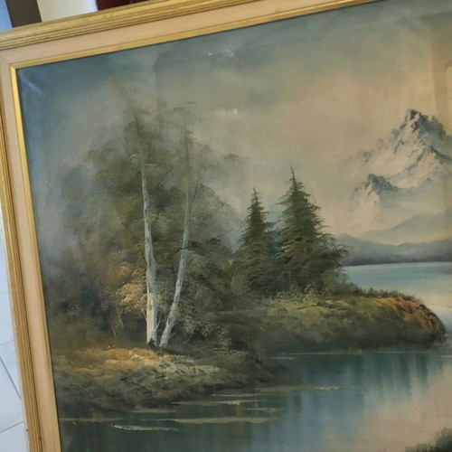 Painting like new, large with dimensions 1.31x0.72