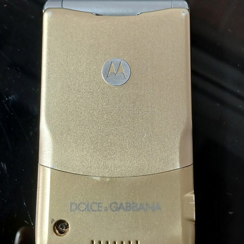 Motorola RAZR V3i Dolce & Gabbana used, gold limited edition