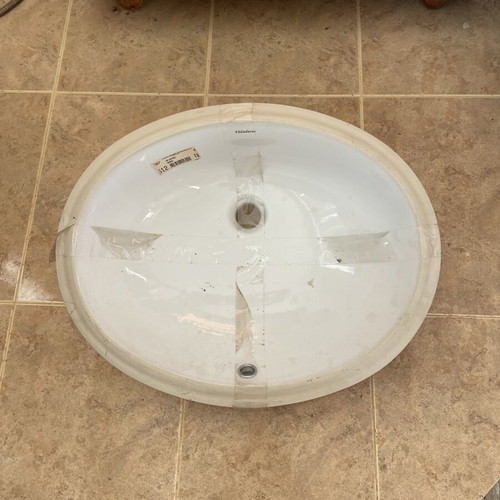 Valadares Undermount Sink New, White, No Faucet Hole
