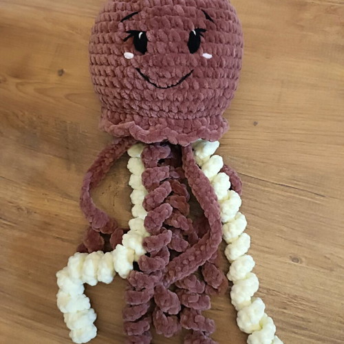 Handmade crochet amigurumi jellyfish new with crochet hook