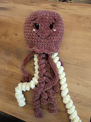 Handmade crochet amigurumi jellyfish new with crochet hook