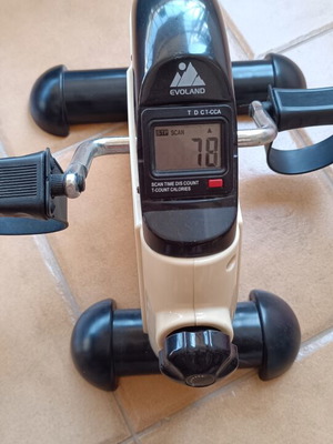 Evoland Under Desk Bike Pedal Exerciser used with LCD display