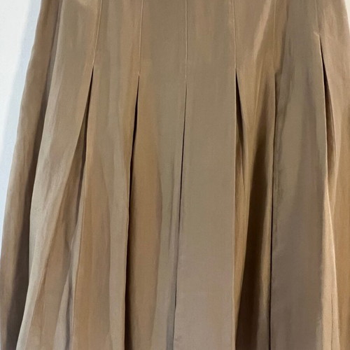 Burberry London silk pleated skirt, taupe