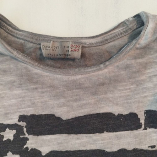 Zara Boys long-sleeve shirt like new, size 140 cm, grey