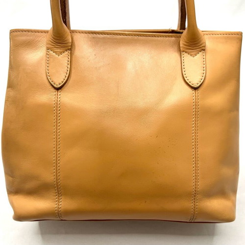 Дамска чанта Longchamp Roseau от бежова кожа употребявана