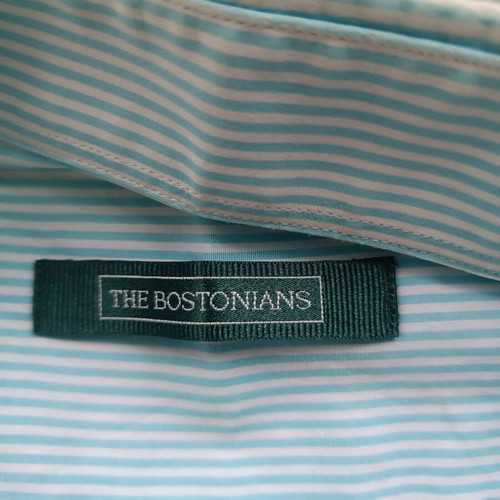 The Bostonians shirt used no 48 x large light blue 100% cotton