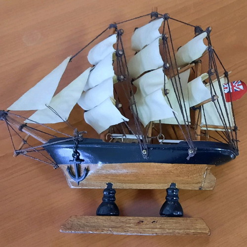 Wooden sailboat new decorative item