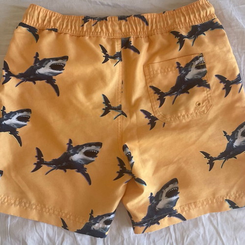 Marks and Spencer boys' swim shorts like new, orange and mustard