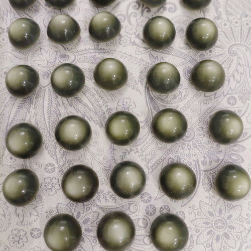 Vintage olive buttons from the 1960s, set of 78, new
