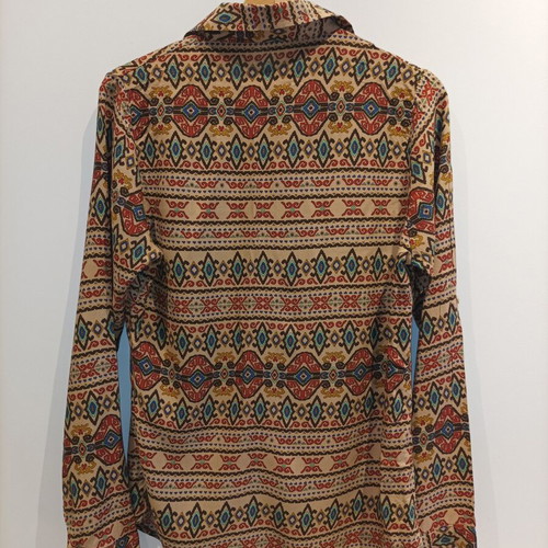 Women's colorful shirt with boho motifs like new, size S