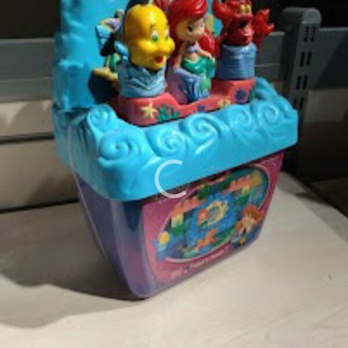 Disney bucket new with building blocks and characters