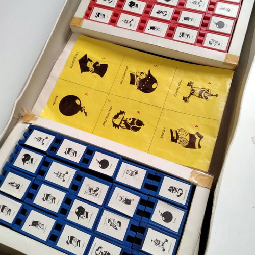 Vintage Stratego board game by Aper Toys used, 1970s complete set