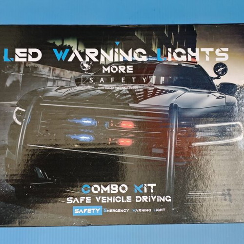 Rotating LED Strobe Light 12-24V 90 LEDs Emergency Beacon New