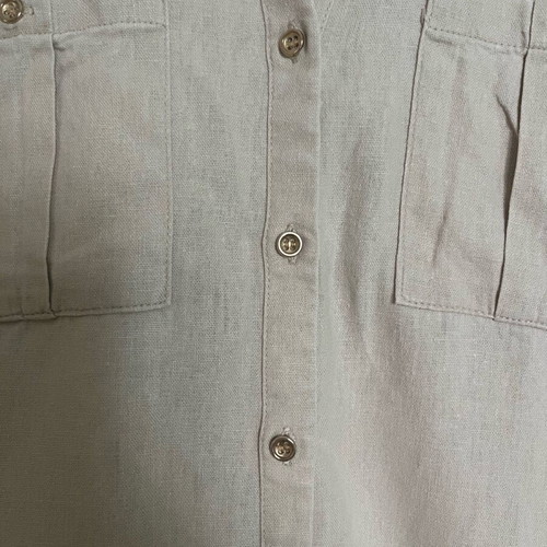 Zara beige shirt like new with gold buttons