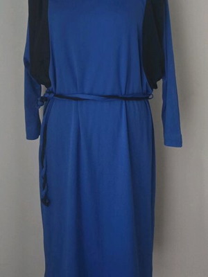 Φόρεμα vintage μεταχειρισμένο, μπλε, μέγεθος 40, 1980s