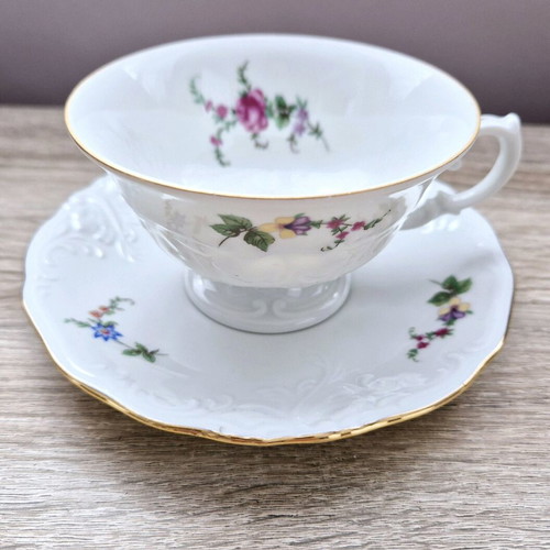 Porcelain double tea set new, marked Poland