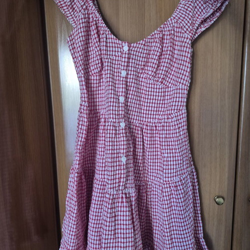 Primark dress new, fits small and medium, red and white