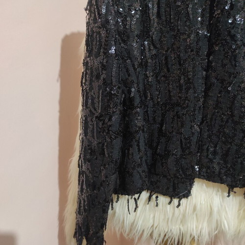 Zara jacket new with sequins size S black
