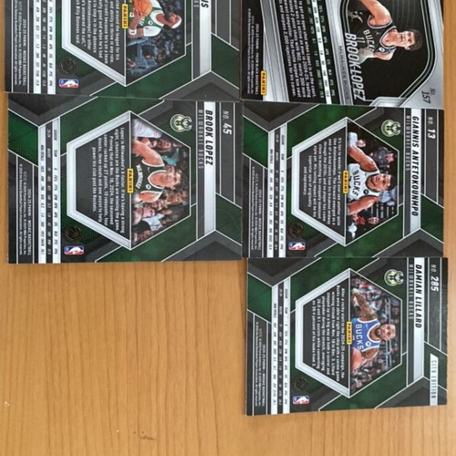 Milwaukee Bucks Panini collectible card set new