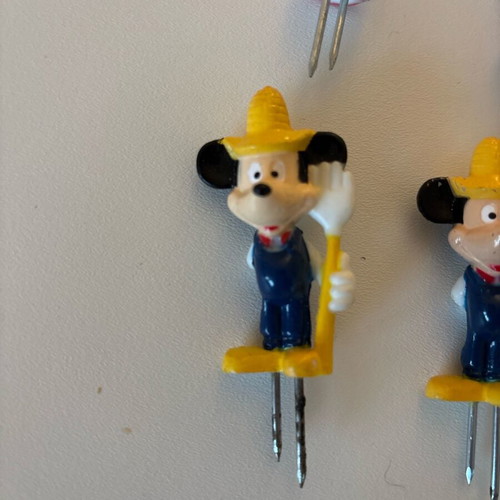 Vintage Disney decorative set of 6 with Mickey & Minnie used