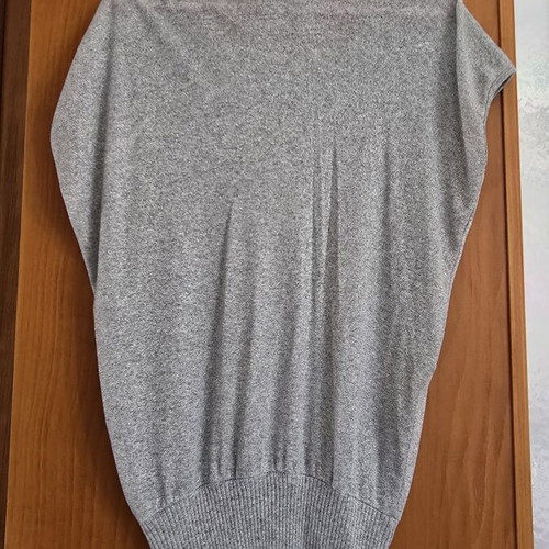Caramella grey silver blouse S/M