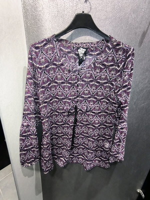 Tom Tailor Boho blouse with paisley print like new, size M-L