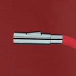 Ferro Zumba Slim 2F kitchen mixer tap, red