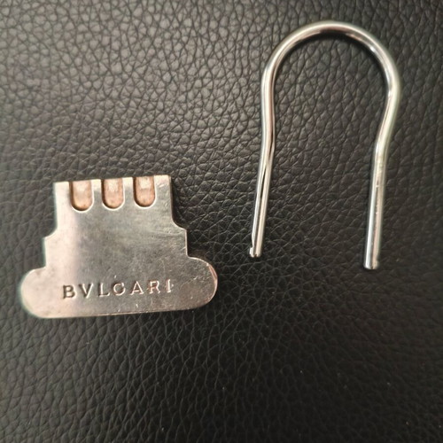 Bvlgari silver key holder like new with original packaging