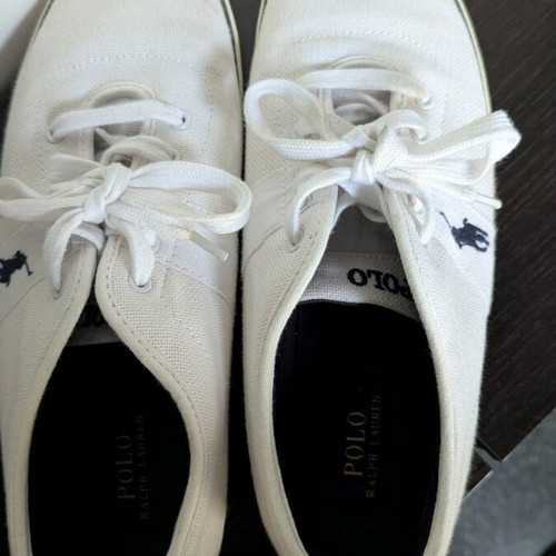 Ralph Lauren Hanford men's white sneakers like new