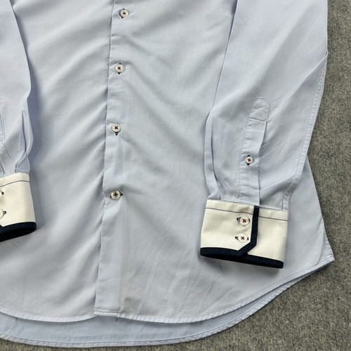 Hawes & Curtis Curtis Brandon Slim Fit Shirt M Blue Oxford Used