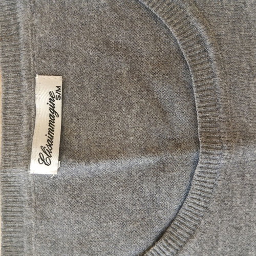 Elisa immagine wool shirt like new, grey, fits Medium to XL